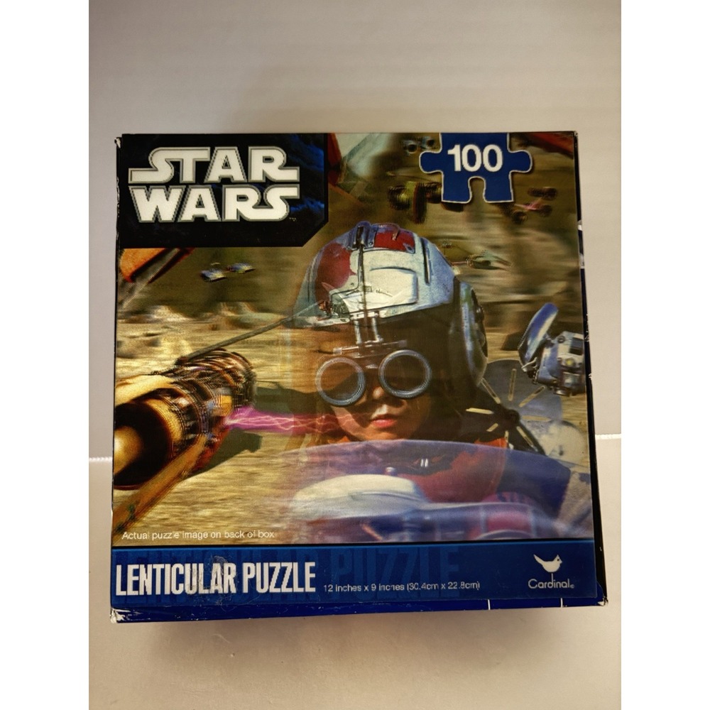 Star Wars Anakin Skywalker Pod Race 100 Piece Lenticular Puzzle New